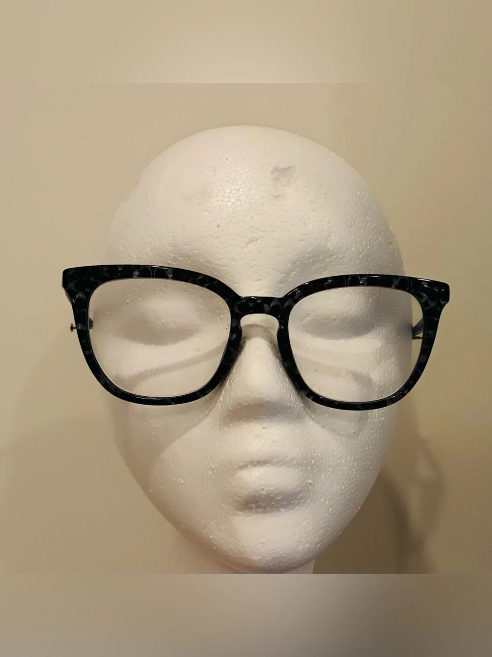 COACH black  Grey Pearl Patterned Optical Glasses frames only  hard case